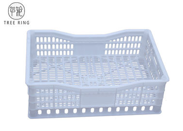 Lưới cầm tay thùng nhựa cầm tay 618 * 410 * 200 Mm Cấp thực phẩm