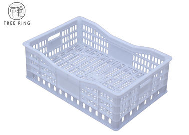 Lưới cầm tay thùng nhựa cầm tay 618 * 410 * 200 Mm Cấp thực phẩm