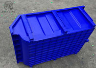 Hộp nhựa xếp màu xanh / đỏ để lưu trữ an toàn các bộ phận 600 * 400 * 230mm