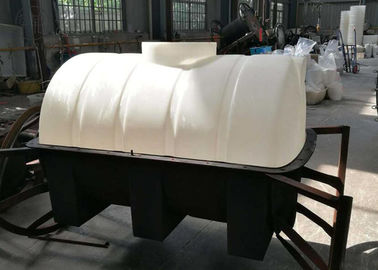 1000L tự do đứng Custom Roto Mold Tank cho lưu trữ hàng loạt chân ngang trắng / xanh dương