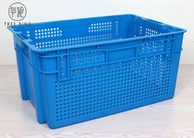Thùng nhựa đóng gói vệ sinh đục lỗ Euro màu 630 * 420 * 315 Mm