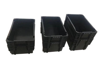 Thùng có thể hoàn lại có thể tái sử dụng 180º Xếp chồng &amp; lồng vào nhau Hộp đựng bằng nhựa đặc