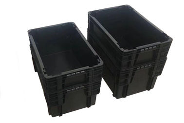 Thùng có thể hoàn lại có thể tái sử dụng 180º Xếp chồng &amp; lồng vào nhau Hộp đựng bằng nhựa đặc