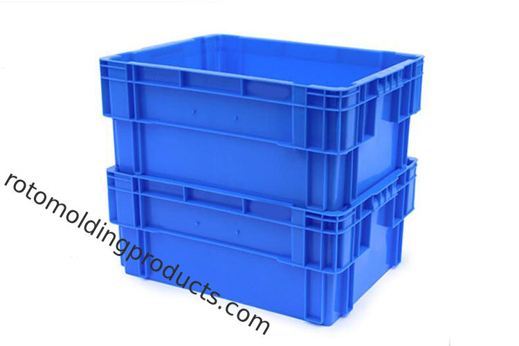 Thùng có thể hoàn lại có thể tái sử dụng 180º Xếp chồng &amp; lồng vào nhau Hộp đựng bằng nhựa đặc