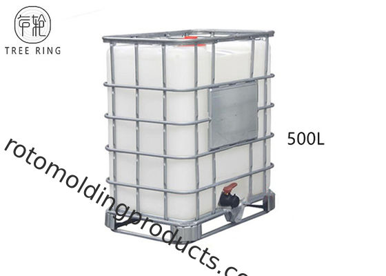 PE 500L Container trung gian được phục hồi số lượng lớn để tái chế hóa chất