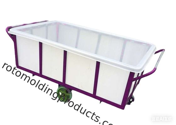 Xe tải hộp Poly khối lượng lớn với công suất tải 1000 lít Đế thép mạ kẽm